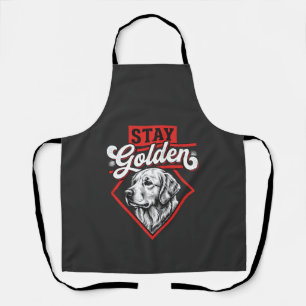 Stay Golden Golden Retriever Dog Apron