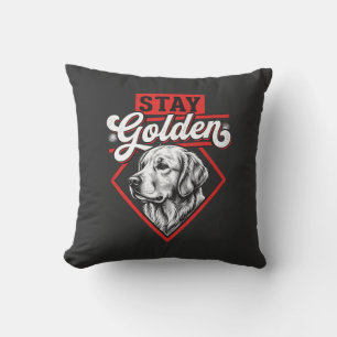 Stay Golden Golden Retriever Dog Cushion