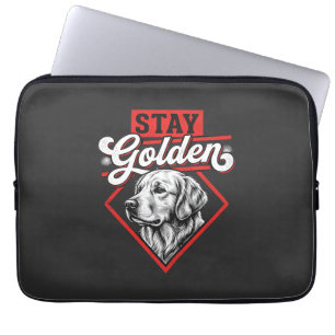 Stay Golden Golden Retriever Dog Laptop Sleeve