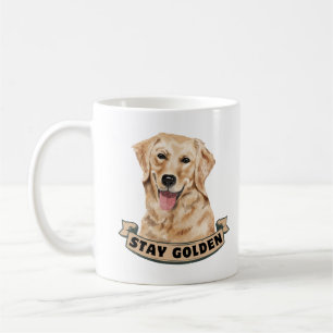 Stay Golden, Golden Retriever Dog Lover Coffee Mug