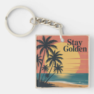 Stay Golden Key Ring