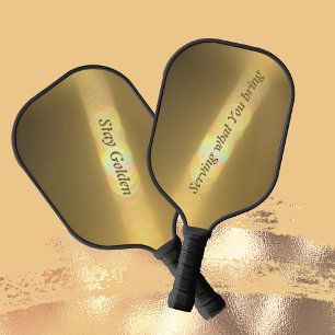 Stay Golden Refraction Pickleball Paddle