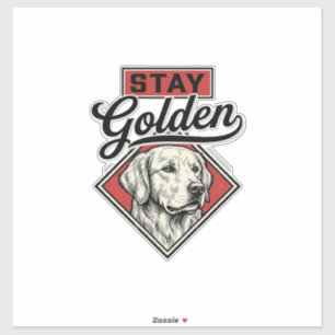 Stay Golden Retriever Vintage Dog Vector Design_1