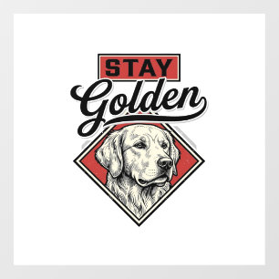 Stay Golden Retriever Vintage Dog Vector Design_1