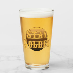 Stay golden vintage  glass