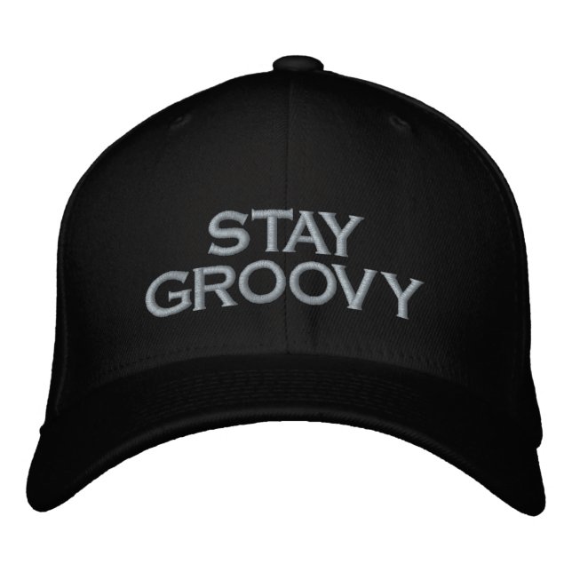 STAY GOOVY  beach Life summer fun Embroidered Hat (Front)