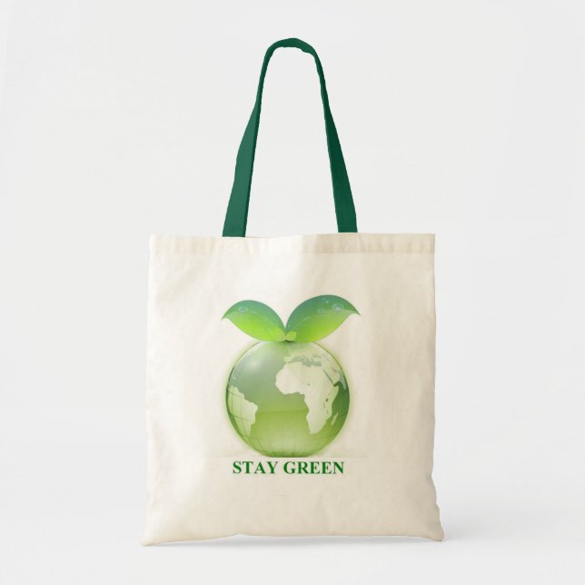 Stay Green Tote Bag (Front)