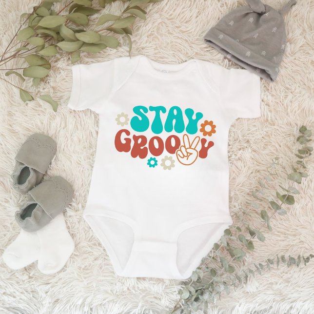 Stay Groovy Baby Romper Bodysuit (Stay Groovy Baby)