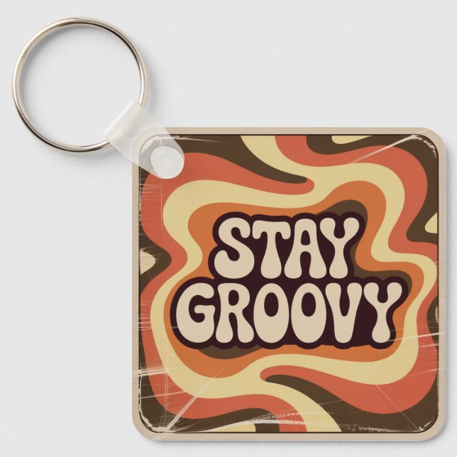 Stay Groovy Key Ring (Front)