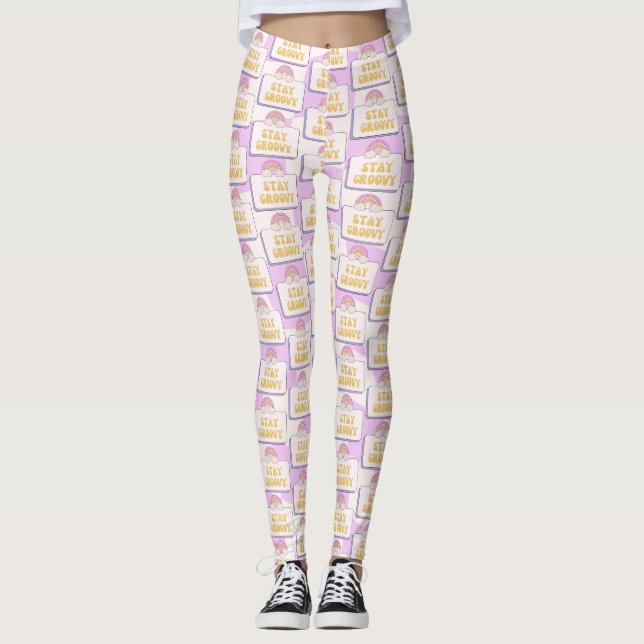 Stay Groovy Leggings (Front)