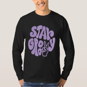 Stay Groovy Peace Sign Love 60S 70S Hippie Costume T-Shirt