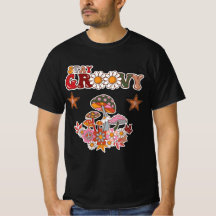 Stay Groovy Retro Mushroom & Daisy Flower Vintage 