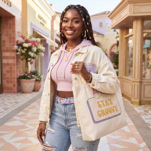 Stay Groovy Tote Bag