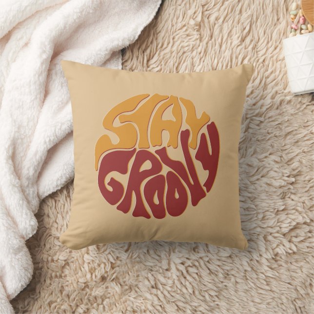 Stay Groovy with a Splash of Red and Yellow Cushion (Blanket)