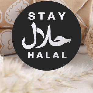 Stay halal sticker