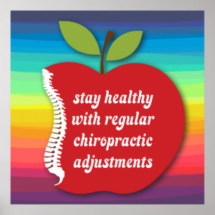 Stay Healthy (Apple) Chiropractic Poster