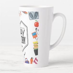 stay healthy motivational gym design latte mug