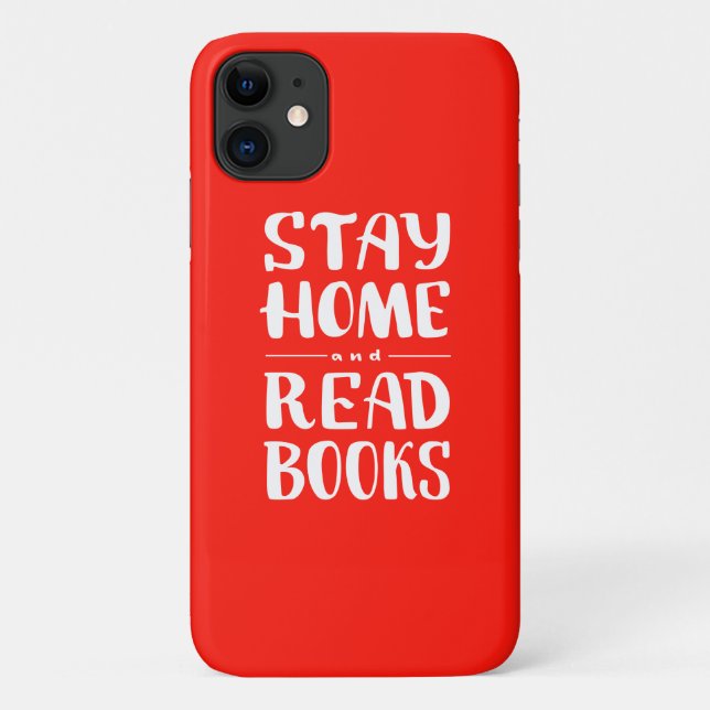 Stay Home and Read Books Case-Mate iPhone Case (Back)