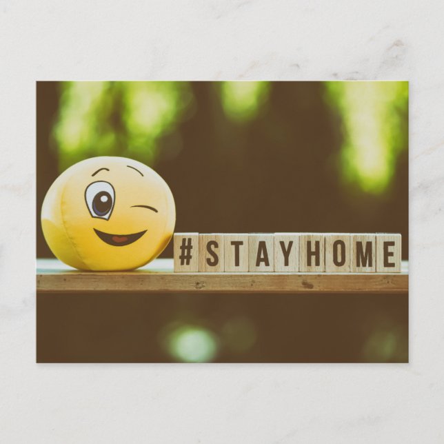 "Stay Home" Corona Virus Postcard (Front)