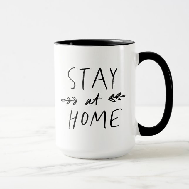 Stay Home | Hand Drawn Font Mug (Right)
