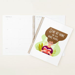 Stay Home Read More Books Book Lover Planner