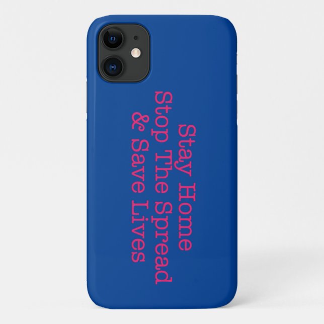 Stay Home Stay Safe Stop The Spread Case-Mate iPhone Case (Back)