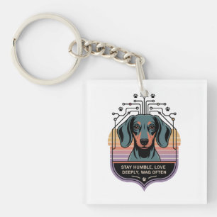 Stay Humble, Love Deeply, Wag Often Key Ring