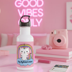 Stay Hydrated Cat Unicorn 532 Ml Water Bottle