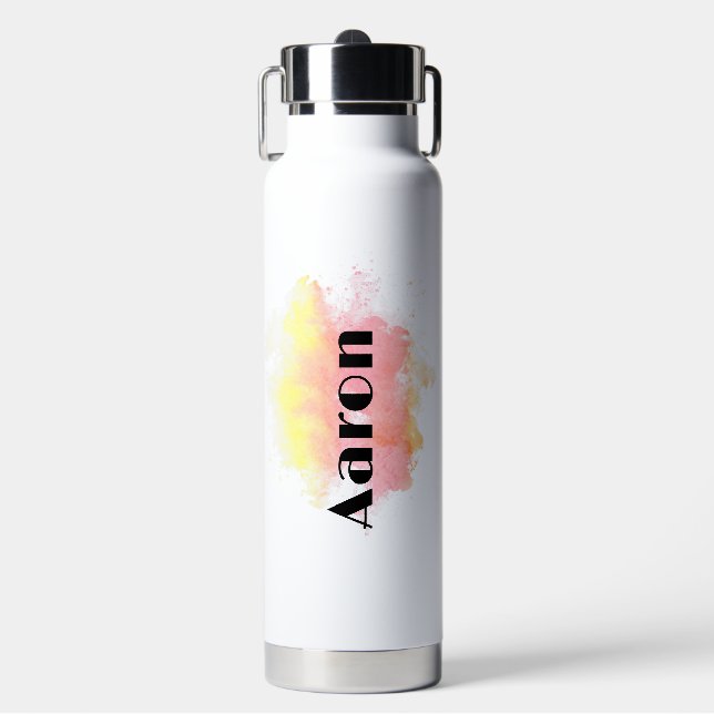 Stay Hydrated in Style: Custom Name Personalised Water Bottle (Front)