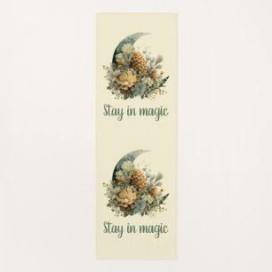 Stay in Magic Winter Moon Design Yoga Mat