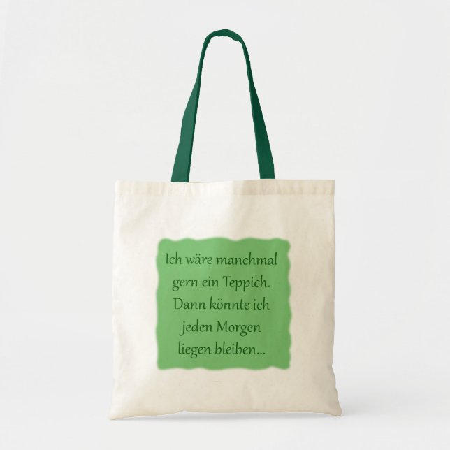 stay in the morning tote bag (Front)