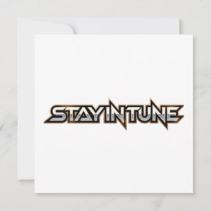 Stay in Tune - text Invitation