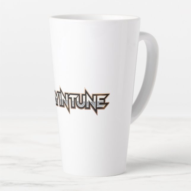 Stay in Tune - text Latte Mug (Right Angle)