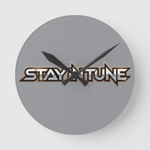 Stay in Tune - text Round Clock