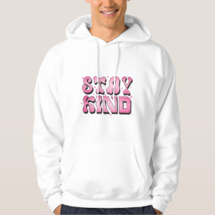 Stay Kind White Hoodie - Sweatshirt For Men