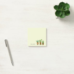 Stay leafy, for plant lovers post-it notes