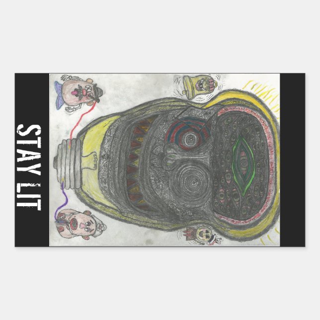 STAY LIT stickers (Front)