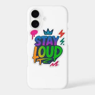 Stay Loud Graffiti Neon Artwork