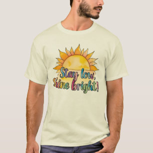 'Stay Low Shine Bright' Dgn2-by Maaya_Prints, Men T-Shirt