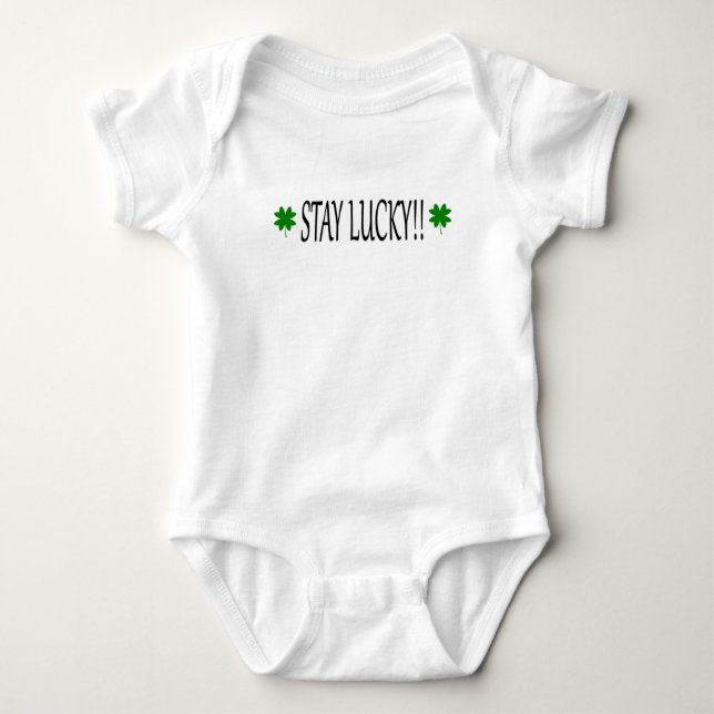 STAY LUCKY!! BABY BODYSUIT (Front)