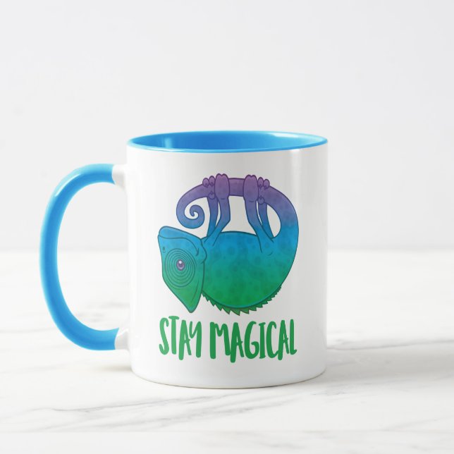 Stay Magical Levitating Chameleon Mug (Left)