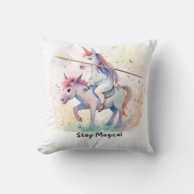 Stay Magical Throw Pillow (Front)