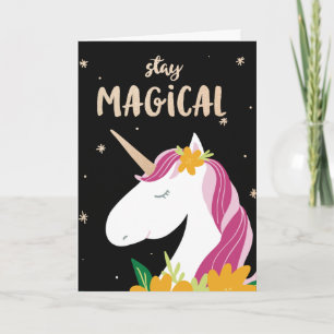 Stay Magical Unicorn design Card