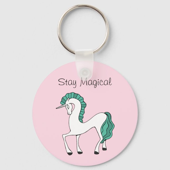 Stay Magical Unicorn Keychain (Front)