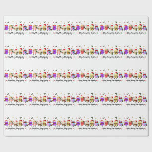 Stay Merry Stay Squishy Christmas Viral Squishies Wrapping Paper