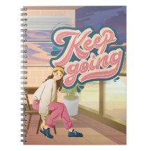 Stay Motivated: 'Keep Going' Notebook