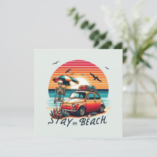 Stay On Beach - Retro Vibes - Skeleton 