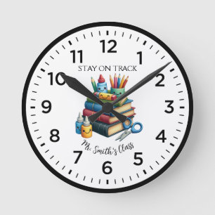Stay on Track Kawaii Classroom Clock