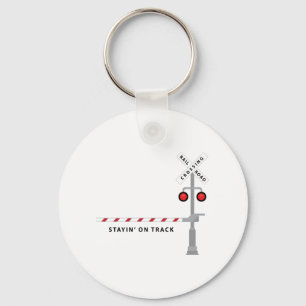 Stay On Track Key Ring
