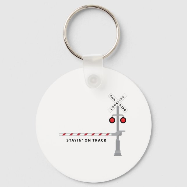 Stay On Track Key Ring (Front)